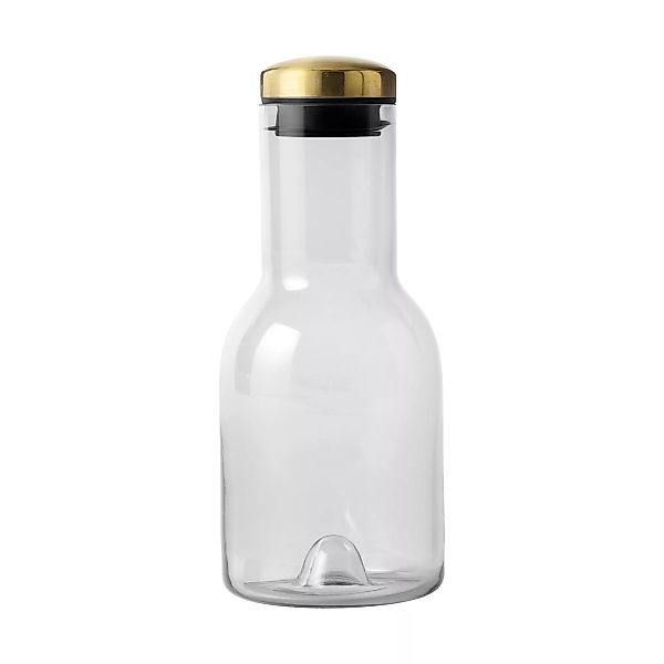 Menu - Bottle Karaffe mit Deckel 0.5L - messing, rauchgrau/H 17,9cm, Ø 8cm günstig online kaufen