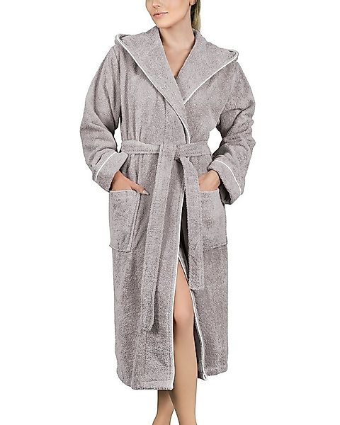 Laynenburg Damenbademantel Bademantel Damen Frottee Kapuze Baumwolle, Baumw günstig online kaufen