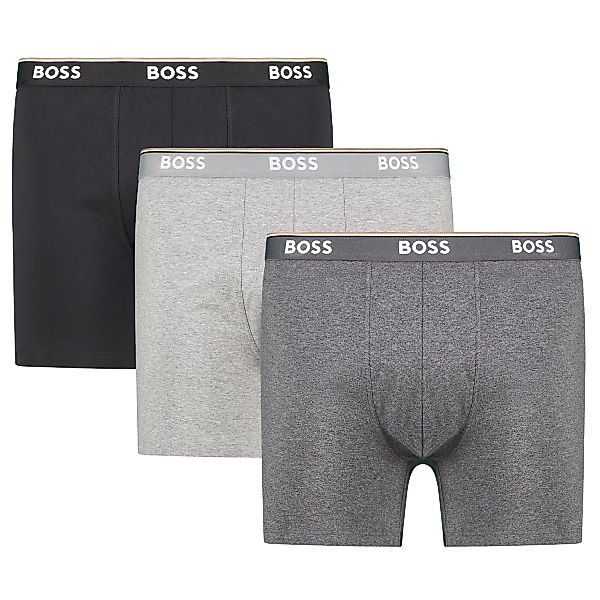 BOSS 3er-Pack Boxershorts Farbe grau/schwarz Größe: 4XL günstig online kaufen