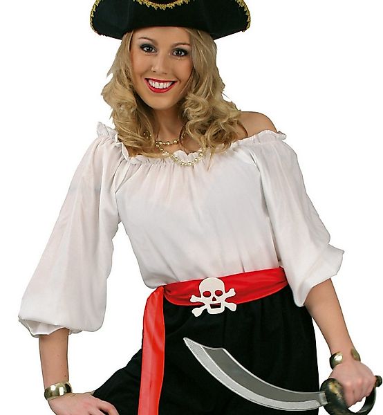 Fries Piraten-Kostüm Damen Piratin Bluse Piratenbluse weiß Karneval Faschin günstig online kaufen