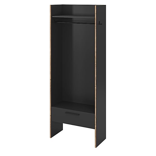 Inn.Furn Garderobe Salud in Grau und Nox Eiche 70 x 189 cm Salud günstig online kaufen