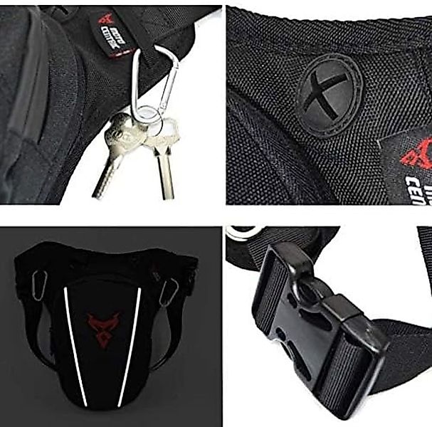 RAIKOU Beintasche Oxford Hüfttasche, Motorrad-Beintasche Oberschenkel Gürte günstig online kaufen