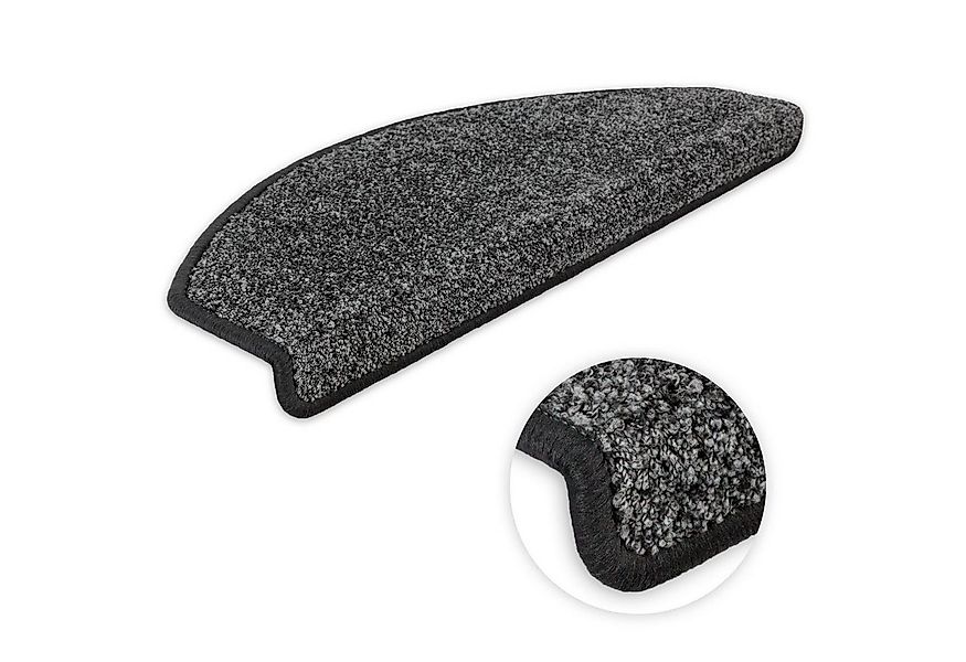 Metzker® Stufenmatte Stufenmatten Ventura Halbrund Dunkelgrau 15 Stück, hal günstig online kaufen