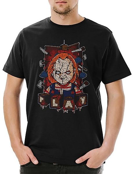 Urban Backwoods Print-Shirt Urban Backwoods Play Doll Herren T-Shirt Schwar günstig online kaufen