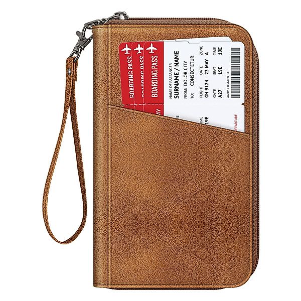 Fintie Geldbörse Reisepass Tasche Familie Reiseorganizer, günstig online kaufen