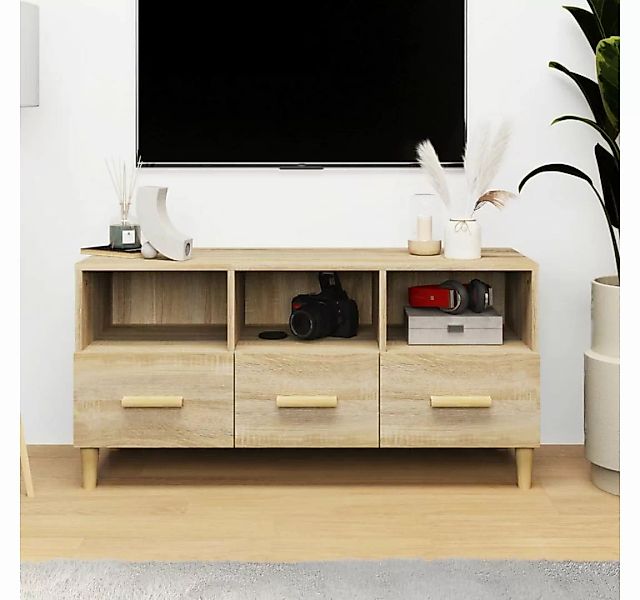 furnicato TV-Schrank Sonoma-Eiche 102x36x50 cm Holzwerkstoff günstig online kaufen