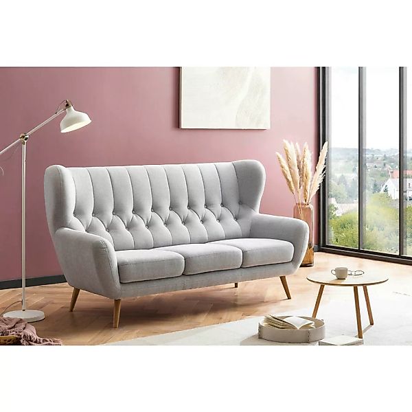 Sofa Falun hellgrau B/H/T: ca. 187x101x95 cm günstig online kaufen