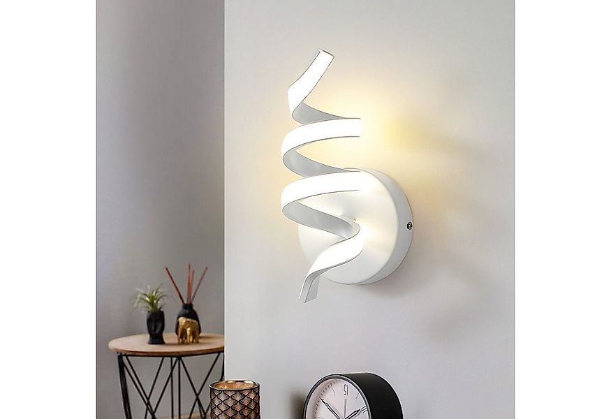 Nettlife LED Wandleuchte Innen Schwarz/Weiß Modern 7W Treppenhaus Wandlampe günstig online kaufen