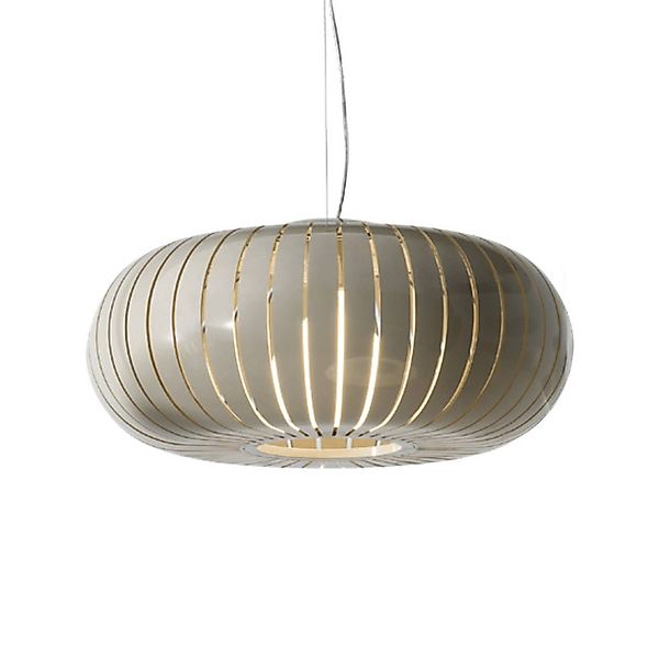 Kartell Hängeleuchte Teresa, grau, Ø 50 cm, E27-LED günstig online kaufen