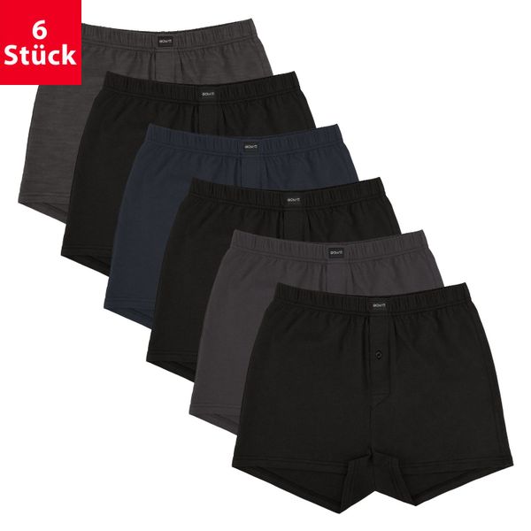 Gomati Boxershorts 6er Pack Herren Jersey günstig online kaufen