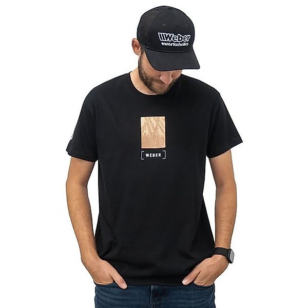 Weber GmbH Print-Shirt Weber Tracks Motorrad T-Shirt schwarz (1-tlg) Motocr günstig online kaufen
