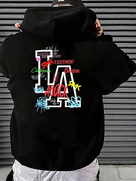 RMK Hoodie Herren Kapuzenpullover Pullover Langarmshirt Oversize LA Graffit günstig online kaufen