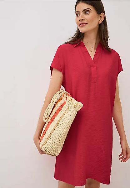 Strukturkleid in Unifarbe günstig online kaufen