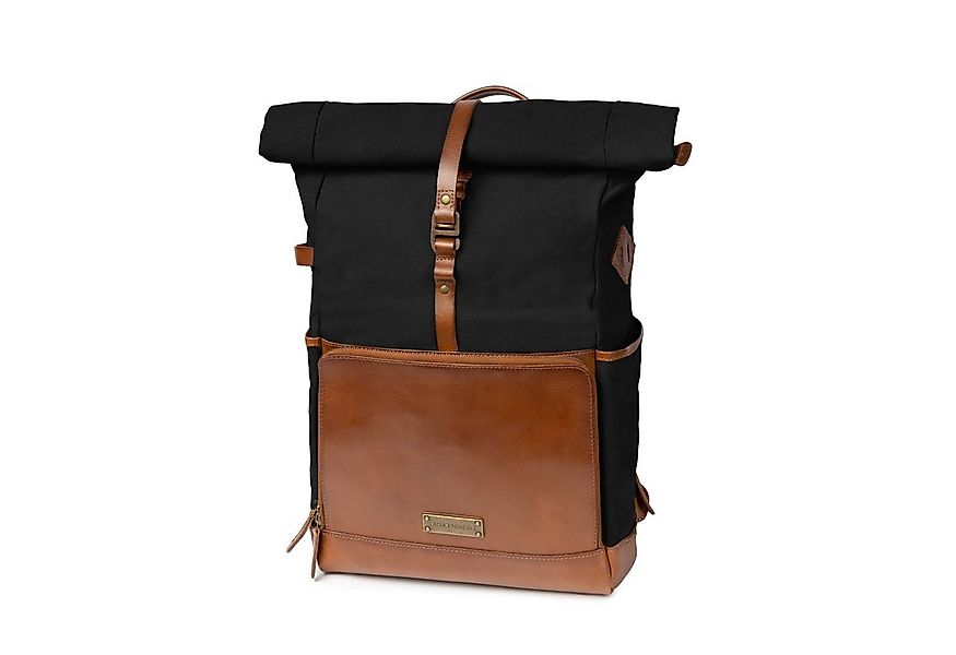 DRAKENSBERG Reiserucksack Roll-Top »Arthur« Schwarz, 17" Laptoprucksack mit günstig online kaufen