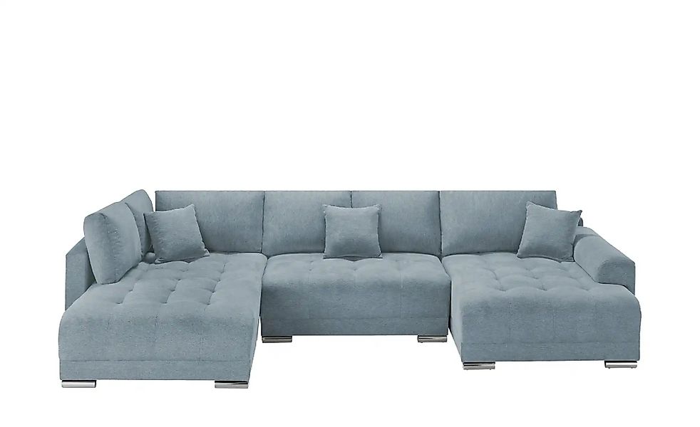 Wohnlandschaft mit Schlaffunktion Lemie ¦ grau ¦ Maße (cm): B: 356 H: 85 T: günstig online kaufen