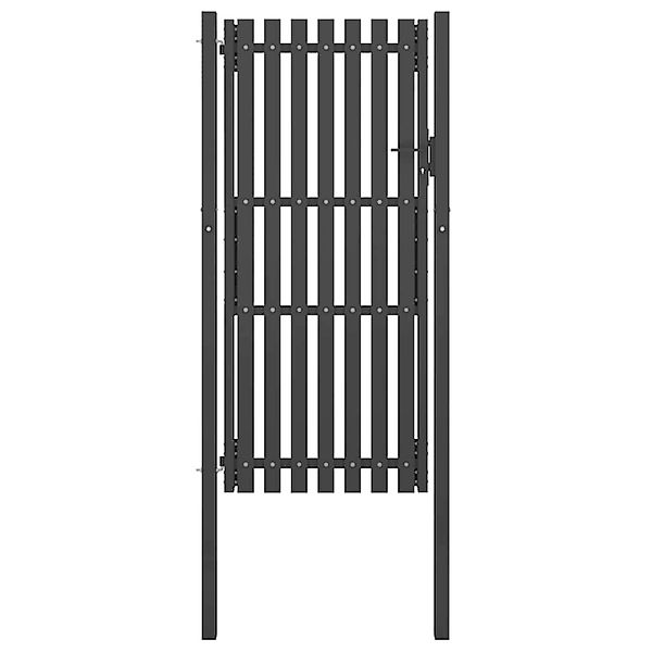 vidaXL Gartentor Stahl 1x2,5 m Anthrazit 146332 günstig online kaufen