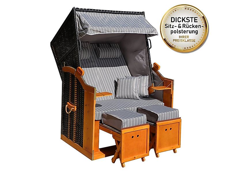 BRAST Strandkorb für 2 Personen, 120cm breit, 5 Designs, BxTxH: 120x79x150 günstig online kaufen