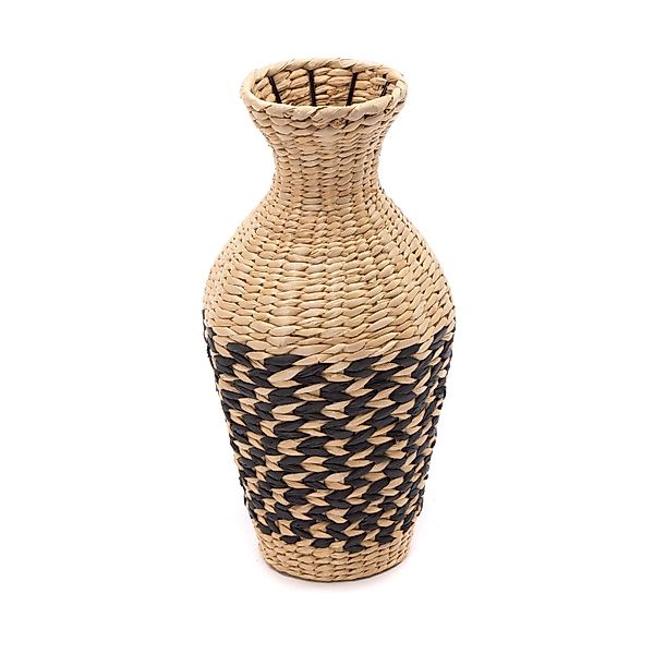 CREEDWOOD Wasserhyazinthenvase STROH VASE "CUADRO", Natur, günstig online kaufen