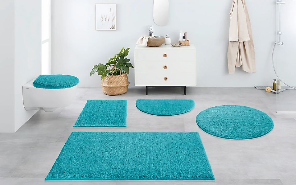 OTTO home Badematte "Vanessa, Badvorleger, Badezimmer Teppich" Höhe 10 mm r günstig online kaufen