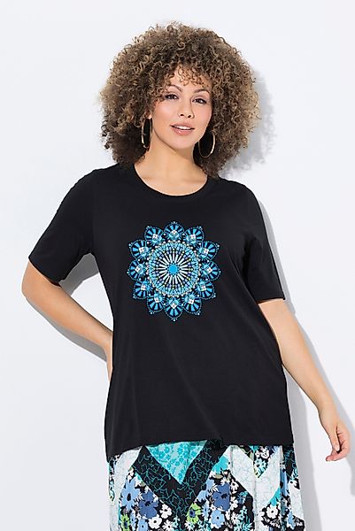 Ulla Popken T-Shirt T-Shirt Mandala A-Linie günstig online kaufen