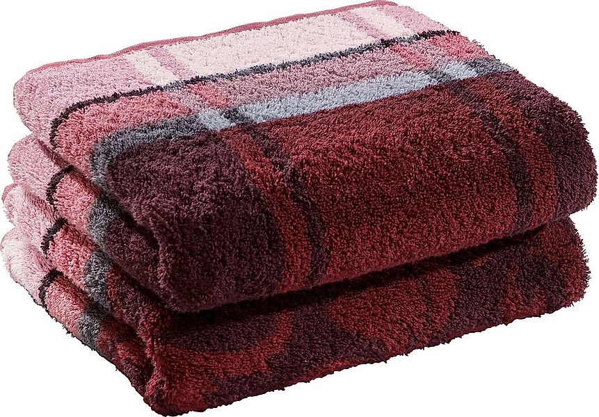 Erwin Müller Duschtuch Duschtuch "Ludwigsburg" 2er-Pack, Jacquard, Walk-Fro günstig online kaufen