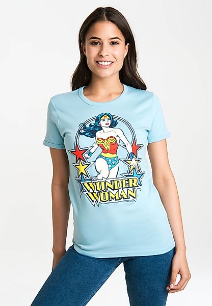 LOGOSHIRT T-Shirt "Wonder Woman – Stars" mit lizenziertem Originaldesign günstig online kaufen