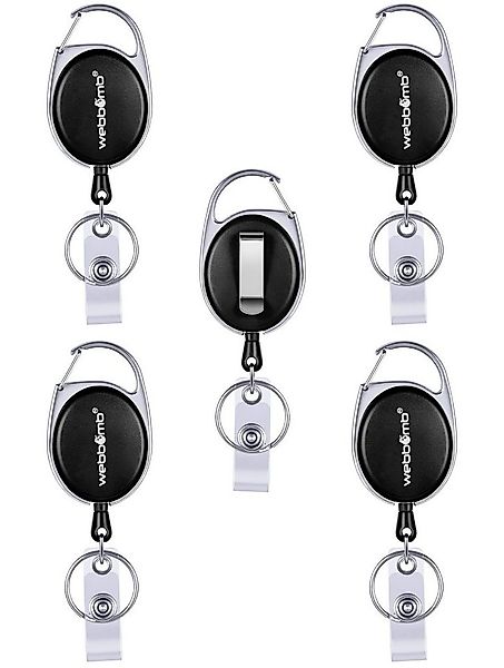 WEBBOMB Schlüsselanhänger Ausweis Schlüssel JoJo 5 Stück Bunt Ausweishalter günstig online kaufen