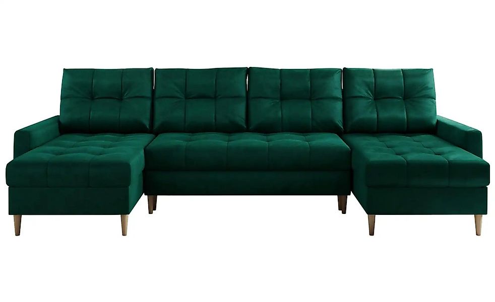 Wohnlandschaft mit Schlaffunktion Astra ¦ grün ¦ Maße (cm): B: 290 H: 75 Po günstig online kaufen