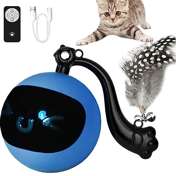 Refttenw Tier-Intelligenzspielzeug Interaktives Katzenspielzeug Ball mit günstig online kaufen