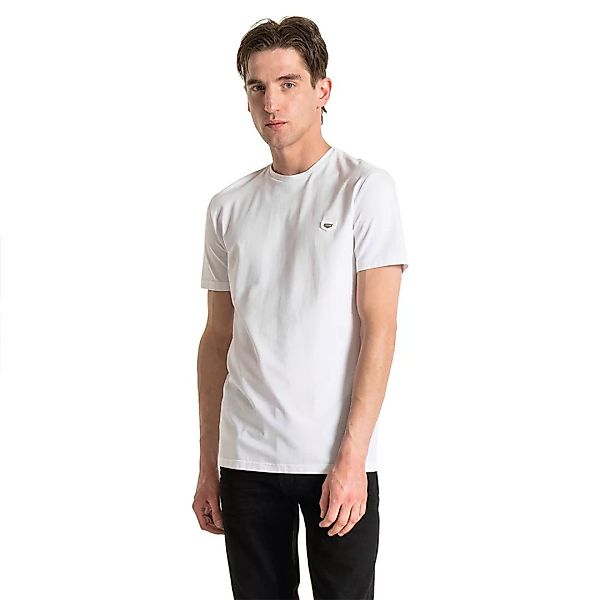 Antony Morato Slim-fit Crew-neck In Crisp Cotton Kurzärmeliges T-shirt L Wh günstig online kaufen