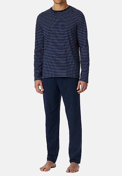 Schiesser Pyjama Casual Essentials (Set, 2 tlg) Schlafanzug - Baumwolle - A günstig online kaufen