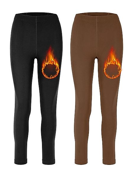 Merry Style Leggings 2er Pack Damen Thermo Leggings Gefütterte Thermoleggin günstig online kaufen