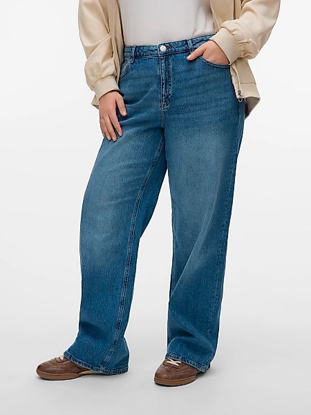 Vero Moda Curve High-waist-Jeans "VMCTESSA HR WIDE J RA380 GA CUR NOOS" günstig online kaufen