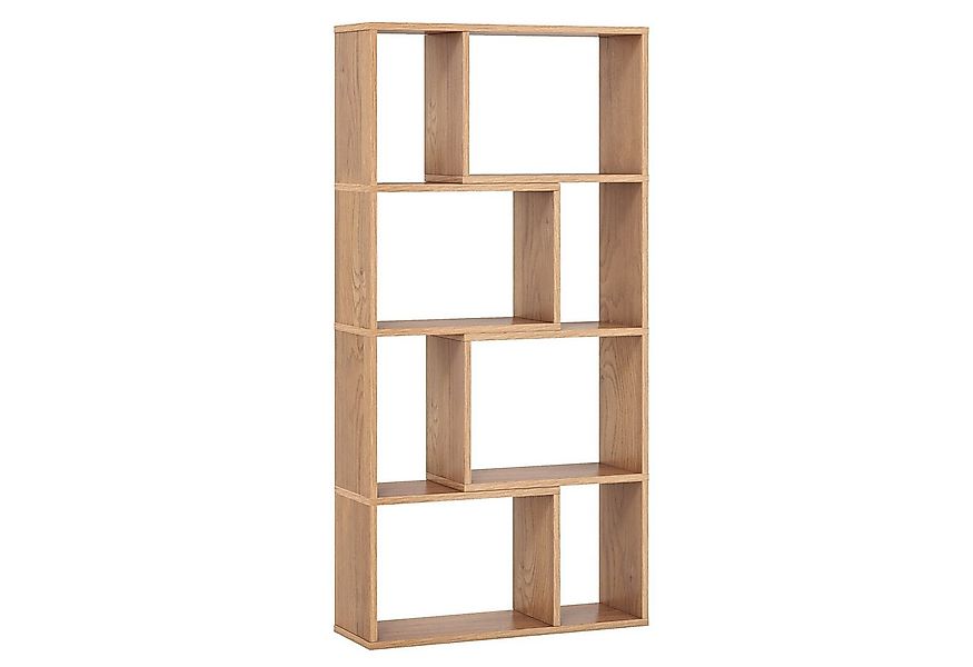 COSTWAY Bücherregal, Standregal, 4 Ebenen, 8 Fächer, bis 30kg, 60x20x120cm günstig online kaufen