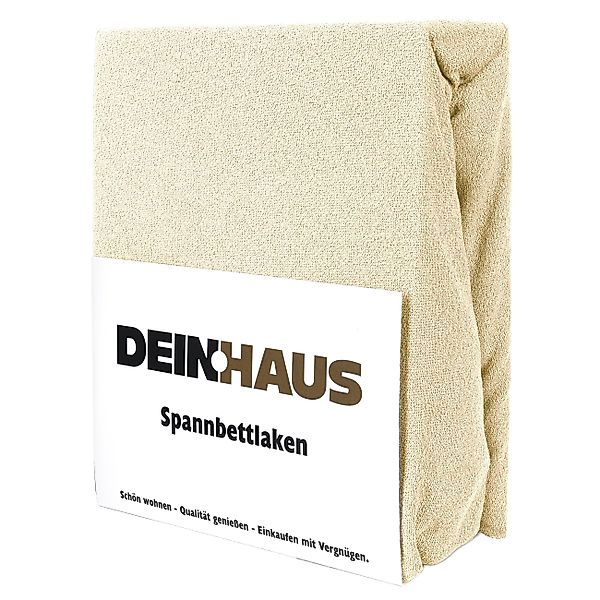 DH DEIN . HAUS Spannbettlaken Frottee günstig online kaufen