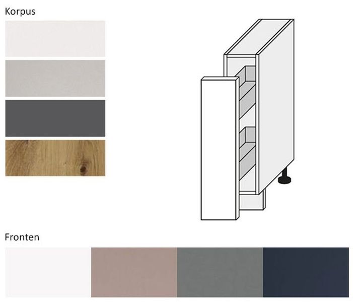 Apothekerschrank Bonn B/T/H: 15 cm / günstig online kaufen