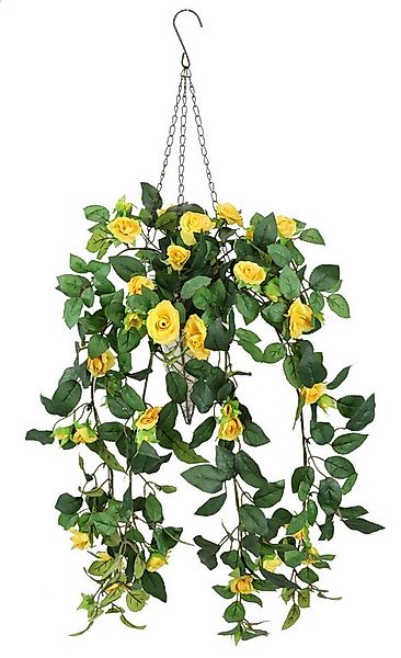 Kunstpflanze Künstlicher Rosenbusch im Korb, I.GE.A., Höhe 80 cm, Rosen Dek günstig online kaufen