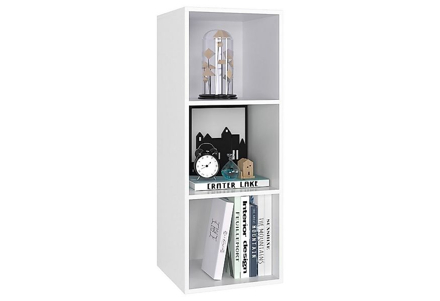 Homfa Bücherregal, Standregal mit 3 Fächern, Würfelregal, Regal weiß, 30x30 günstig online kaufen