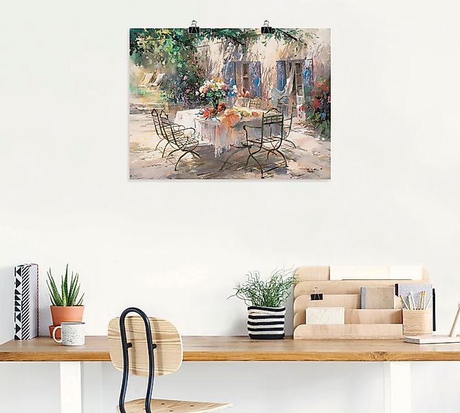 Artland Wandbild "Schatten Garten", Garten, (1 St.), als Leinwandbild, Post günstig online kaufen