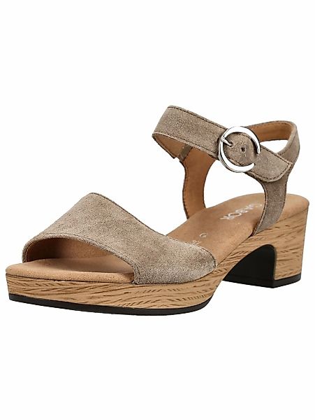 Gabor Comfort Riemchensandale "Gabor Comfort Sandalen Veloursleder" günstig online kaufen