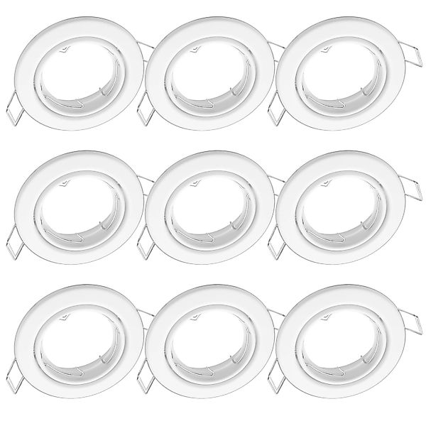 Oktaplex 9er Set Einbauleuchte Dijon Schwenkbar für 50mm LED-Module Deckens günstig online kaufen