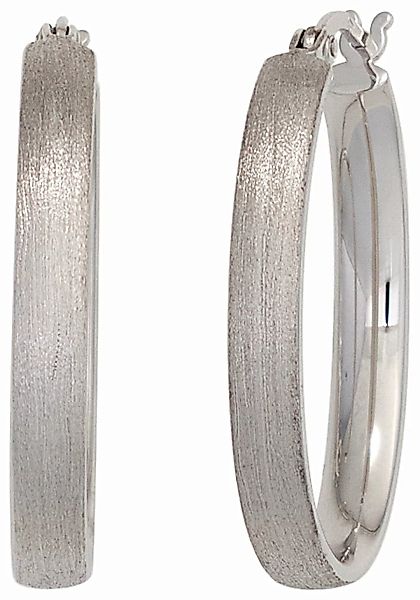 JOBO Paar Creolen, oval 925 Silber günstig online kaufen