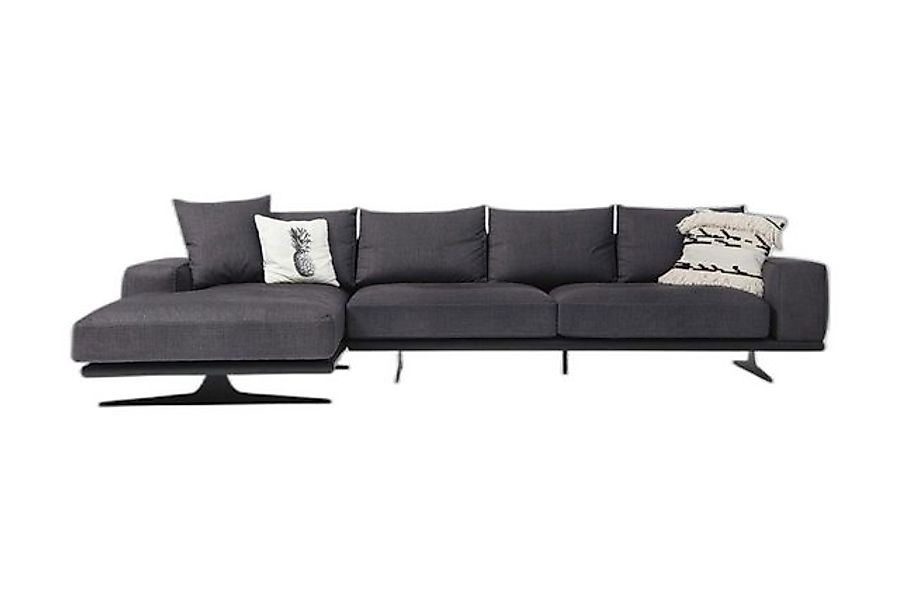 Xlmoebel Ecksofa Eckcouch L-Form Wohnraum Grau Zeitgenössisch Textil Sessel günstig online kaufen