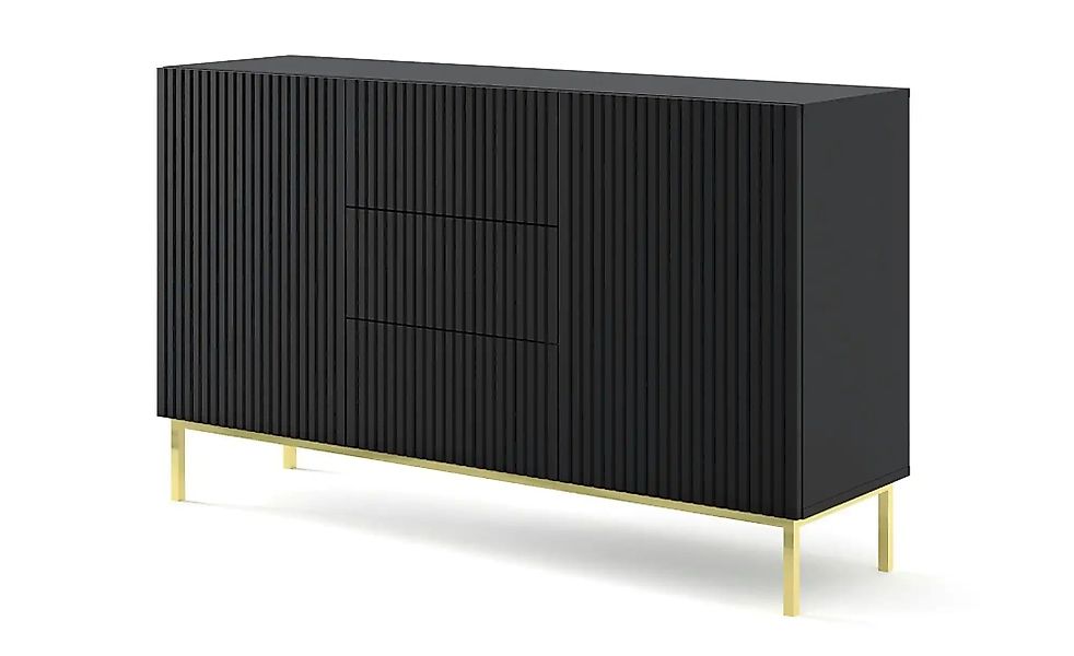 Sideboard   ¦ schwarz ¦ Maße (cm): B: 150 H: 89 Kommoden & Sideboards > Sid günstig online kaufen