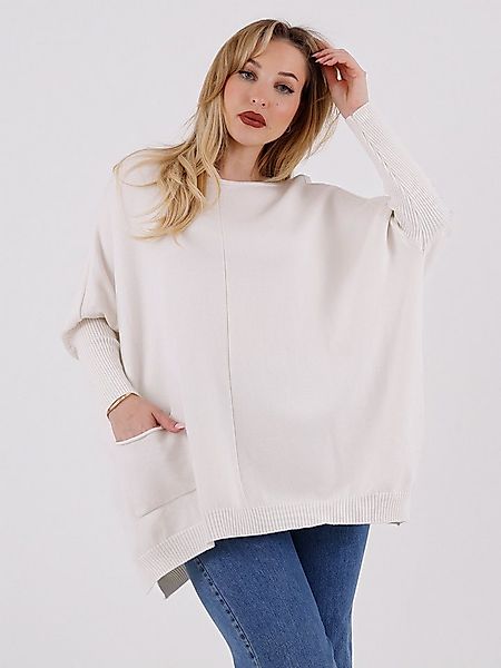 YC Fashion & Style Longpullover Oversized Strickpullover mit Taschen – One günstig online kaufen