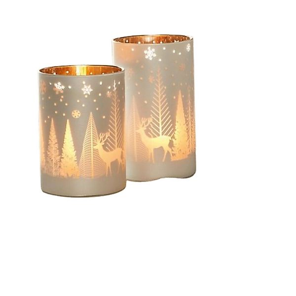 Home-trends24.de Windlicht Windlicht Kerzenhalter Winter Rentier günstig online kaufen