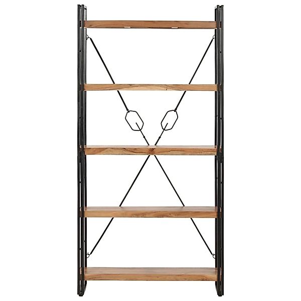 vidaXL Bücherregal 5 Fächer 90 x 30 x 180 cm Massivholz Akazie günstig online kaufen