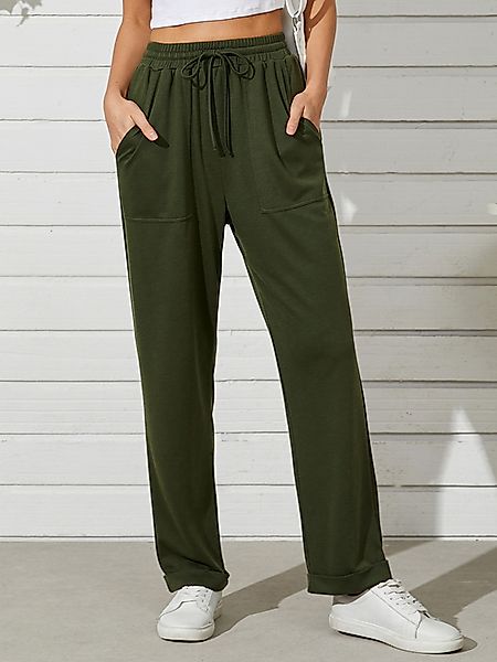 YOINS Army Green Hose mit Seitentaschen und Kordelzug günstig online kaufen
