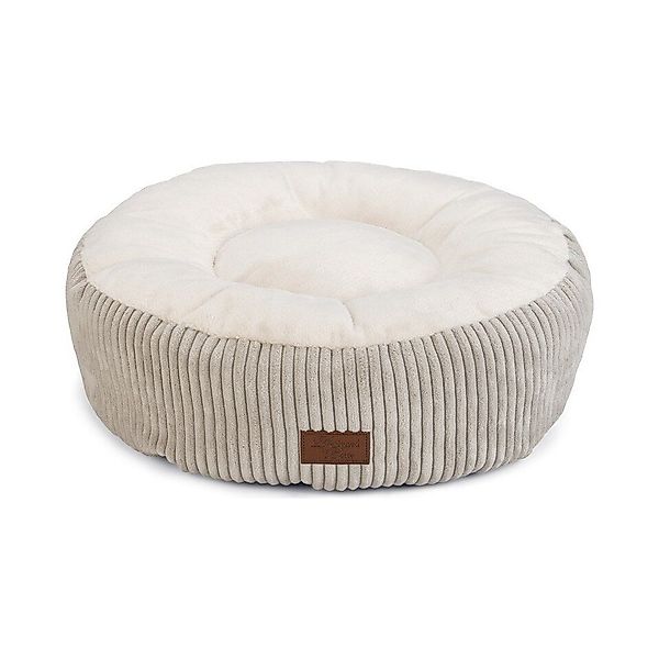 Designed By Lotte Tierbett Katzen Liegebett Ribbed hellgrau günstig online kaufen