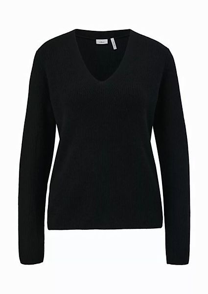 s.Oliver BLACK LABEL Strickpullover, mit leicht überschnittenen Schultern günstig online kaufen